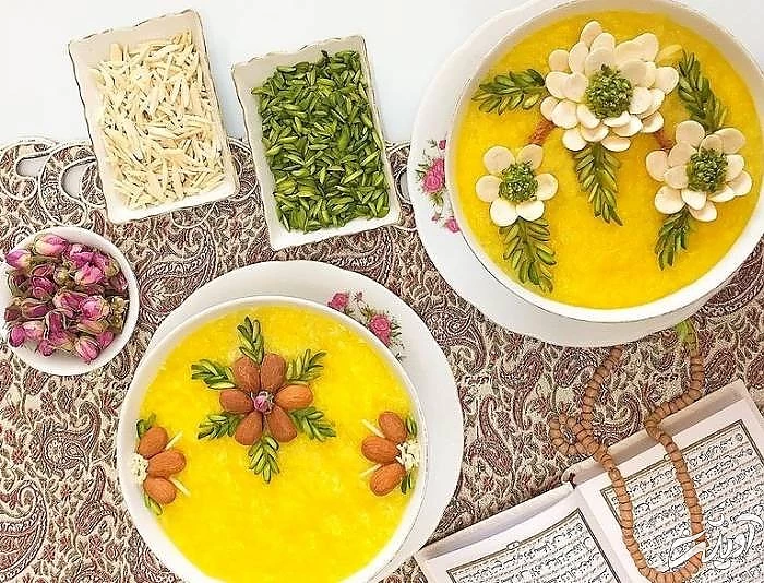 تزیین شیک شله زرد